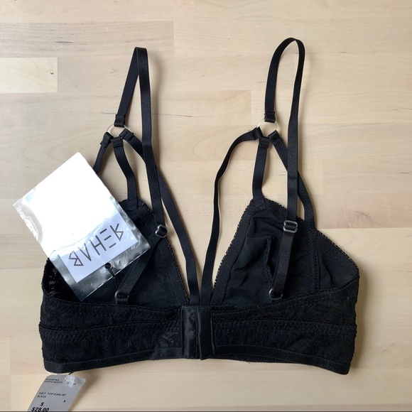 Forever 21 REHAB Black Strappy Lace Bralette - Picture 4 of 5